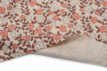 MINI FLEUR <br> coton/spandex <br> jersey côtelé biologique