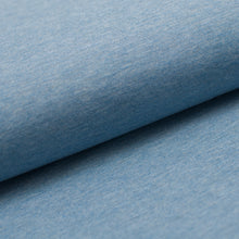 BLEU CIEL CHINÉ<br>coton/poly/spandex<br>jersey