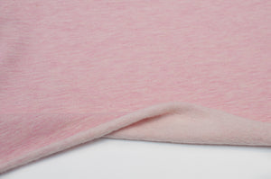 PINK<br> cotton/polyester/spandex<br> brushed french terry 