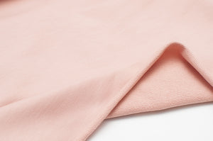 PINK BEIGE cotton / spandex french terry