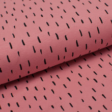 PINK AND BLACK STRIPS<br> cotton/spandex<br> organic jersey