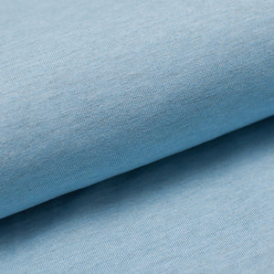 LIGHT BLUE HEATHER cotton / poly / spandex Jersey