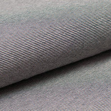 BLACK AND ECRU 1MM<br> cotton/spandex<br> Dyed to the strand