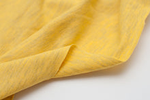 JAUNE CHINÉ<br>coton/poly/spandex<br>jersey