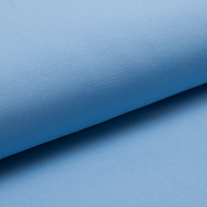 Tissu en ligne jersey de coton bleu. Online fabric blue cotton jersey.