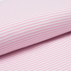 PINK AND WHITE 3MM<br> cotton/spandex<br>Ribbing