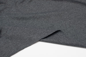 CHARCOAL CHINÉ<br>coton/spandex<br>jersey