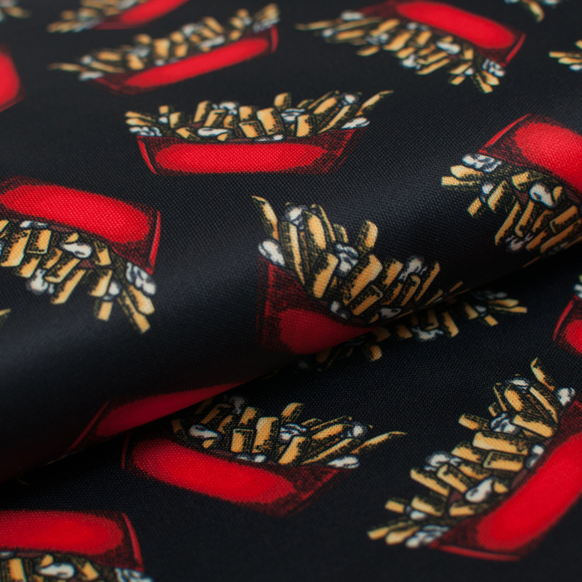 Tissu PUL avec motif de mini poutine – Petite Pelure