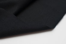 BLACK  cotton / spandex  Ribbing