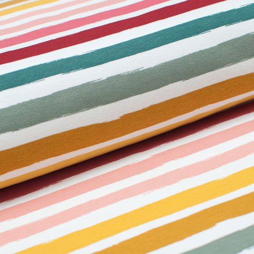 FESTIVE STRIPED<br> cotton/spandex<br> french terry