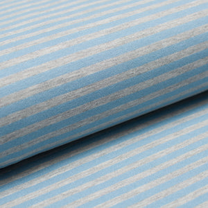 BLUE AND GRAY<br> cotton/spandex<br> double-sided jersey