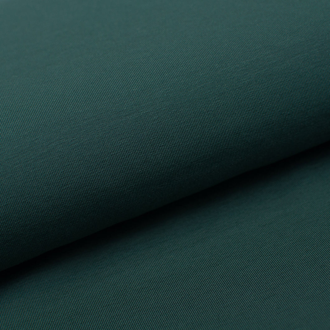 Tissu en ligne jersey de coton vert uni. Online fabric cotton jersey.