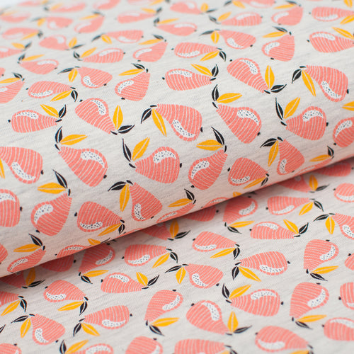POIRE ECRU<br>coton/poly/spandex<br>french terry