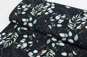 Tissu en ligne canevas de coton motif de feuillage d'eucalyptus. Online fabric 100% cotton canvas with eucalyptus design.