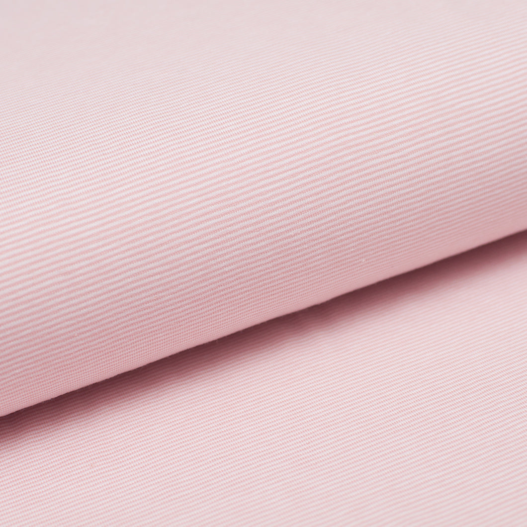 PINK AND WHITE 1MM<br> cotton/spandex<br> Dyed to the strand