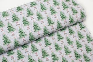 Tissu en ligne jersey de coton motif de Noël. Online fabric cotton jersey knit with christmas design.