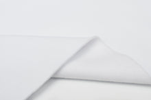 Tissu en ligne coton ouaté uni blanc. Online fabric white jogging.