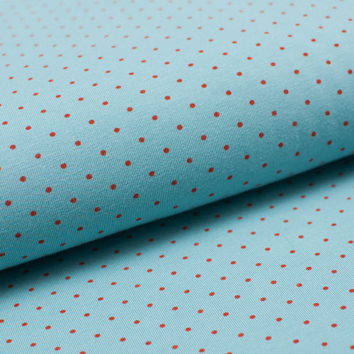 SMALL PALE BLUE DOT<br> cotton/spandex<br> organic jersey