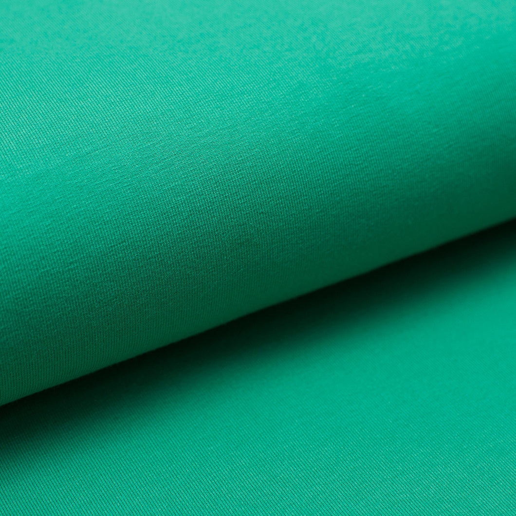 GREEN<br> cotton/spandex<br> french terry