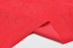 RED <br>poly/nylon/spandex<br> Stretch corduroy