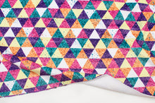 FANTASTIC TRIANGLES polyester / spandex double side minky