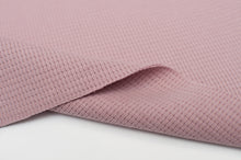Tissu en ligne jersey gaufré 100% coton. Online fabric 100% cotton waffle knit.