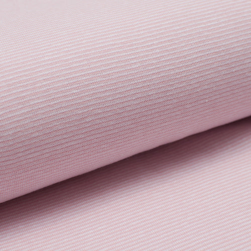 PINK AND WHITE<br> cotton/spandex<br>Ribbing