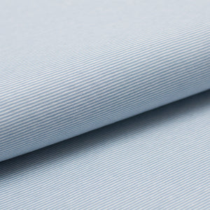 BLEU PÂLE ET BLANC 1MM<br>coton/spandex<br>Teint au brin