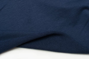 Fabric in line french terry of plain color bamboo. Online fabric bamboo french terry solid color.