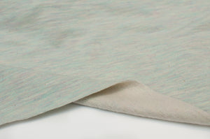 PALE MINT<br> cotton/polyester/spandex<br> brushed french terry